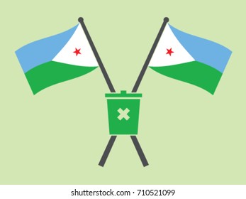 Djibouti Emblem Trash Control