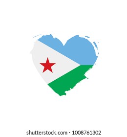 Djibouti flag, vector illustration