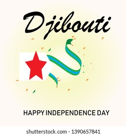 djibouti independence day logo design vector