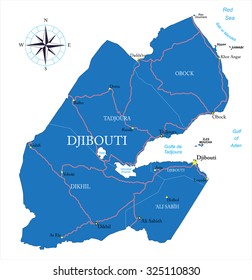 Djibouti map