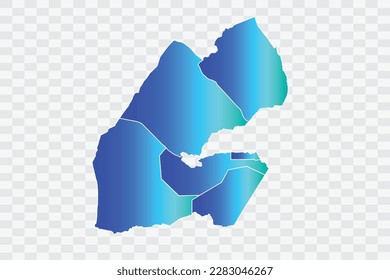 Djibouti Map teal blue Color Background quality files png