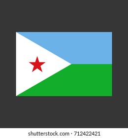 Djibouti on the gray background. Vector illustration