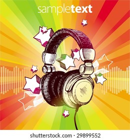 DJ's headphones