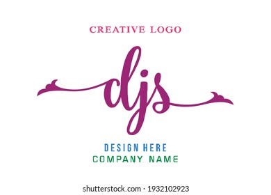 DJS lettering logo is simple, easy to understand and authoritative