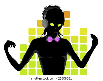 dj's silhouette
