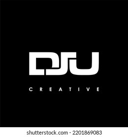 DJU Letter Initial Logo Design Template Vector Illustration