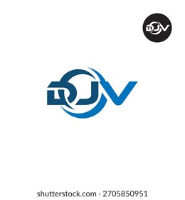 DJV Logo Letras Iniciales Acrónimo