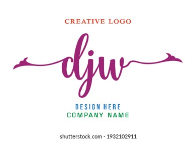 El logotipo de la inscripción DJW es sencillo, fácil de entender y autoritario