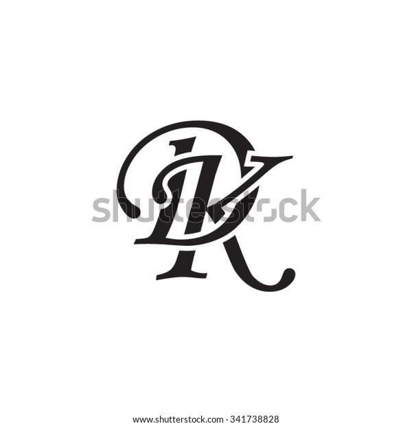 Dk Initial Monogram Logo Stock Vector (Royalty Free) 341738828