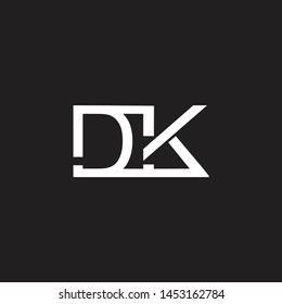 Dk Intial Logo Capital Letters Black Stock Vector (Royalty Free ...