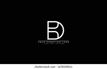 DK KD D abstract vector logo monogram template