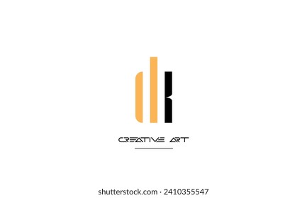 DK, KD, D, K abstrakte Buchstaben Logo-Monogramm