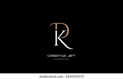 Monograma del logotipo de las letras abstractas DK, KD, D, K