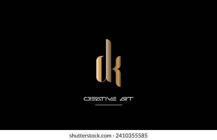 DK, KD, D, K abstrakte Buchstaben Logo-Monogramm