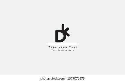 DK or KD letter logo. Unique attractive creative modern initial DK KD D K initial based letter icon logo