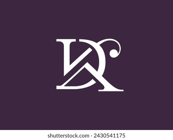 DK or KD logo classic modern mature serif style. Luxurious and exclusive appearance. Best for your fashion, retail, attorney and law company, business consultancy, personal brand, or monogram wedding.