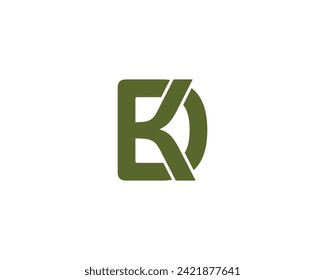 Plantilla de vector de diseño de logotipo KD de DK