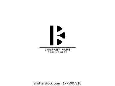 Logo de espacio negativo DK o KD
