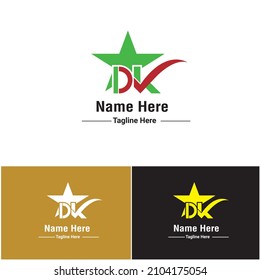 DK Latter  logo for greetings, Company logo, Corporate logo, trading logo  for all kinds of digital print, banner, poster, flyer, magazine, Id card, Business card 