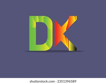 Dk Latter Logo Vector Desgin