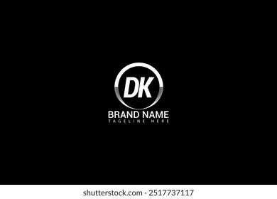 DK Letter Initial Logo Design Template Vector Illustration