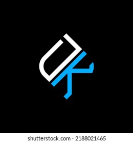 DK letter logo creative design with vector graphic