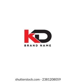 DK-Brief-Logo kreatives Design mit Vektorgrafik DK einfaches und modernes Logo