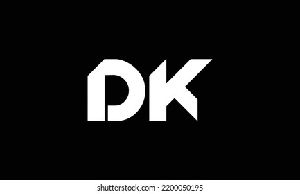  DK Letter Logo Design Icon Vector Symbol 