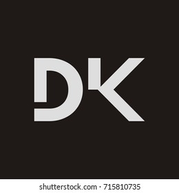 DK Letter Logo Design Template Vector