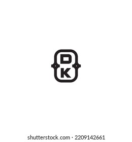 DK line bold concept in high quality professional design that will print well across any print media