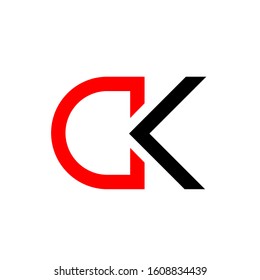 dk logo design simple modern template