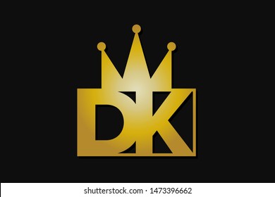 Dk Logo With Gold Crown