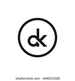 DK logo is a little explanation of the concept of the logo: a unique DK letter with clean, clear, thick, and elegant lines