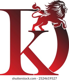 DK Logo, este logotipo es para aquellos que el nombre o el nombre de la empresa comienza con D + K. Y quiero probarse a sí mismo como un león.