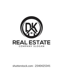 Modelo de Logotipo de Imóveis DK