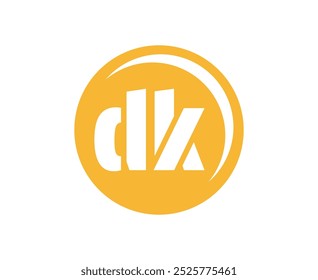 DK sport emblem or team logotype. Ball logo with a combination of Initial letter D and K for balls shop, sports company, training, club badge. Vector illustration.