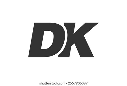 DK Techno Editable Font Logo For Corporate Branding. Bold, Futuristic Design With Unique Typographic Ideas. Minimal Custom Type And Dynamic Letter Variations For Promotion, Printing, And Book Titles