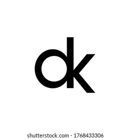 Dk Vector Initialist Letter Creative Logo Stock Vector (Royalty Free ...