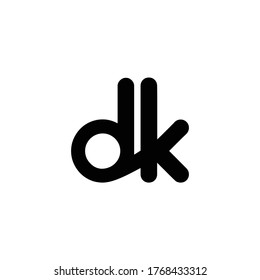 Dk Vector Initialist Letter Creative Logo Stock Vector (Royalty Free ...