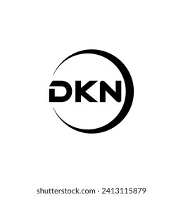 DKN Letter Logo Design, Inspiration for a Unique Identity. Modern Elegance and Creative Design. Watermark Your Success with the Striking this Logo.