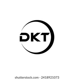 DKT Letter Logo Design, Inspiration for a Unique Identity. Modern Elegance and Creative Design. Watermark Your Success with the Striking this Logo.