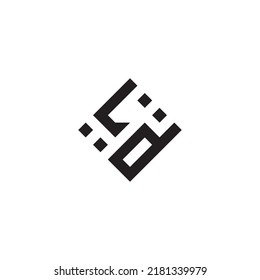 DL abstract geometric concept logo in high quality professional design that will be best for street style