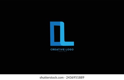 DL Abstract initial monogram letter alphabet logo design