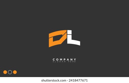  DL Alphabet letters Initials Monogram logo LD, D and L