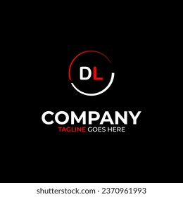 DL creative modern letters logo design template