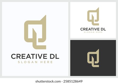 DL Design Inspiration. DL Vector Logo Design Template, DL Logo Design Vector Illustration