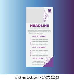DL Flyer or Rack Card Design