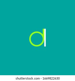 dl initial letter round linked lowercase logo. d and l vector template design, modern design monogram