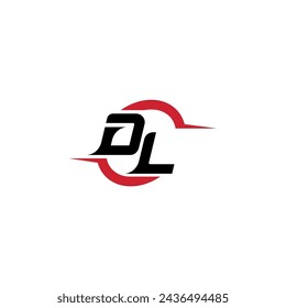 DL initial logo cool and stylish concept for esport or gaming logo as your inspirational