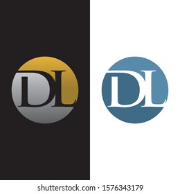 DL initial logo design luxury premium symbol